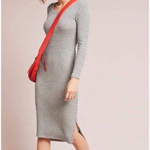 NWT Anthropologie Pure & Good Gertrude Ribbed Sweater Dress Small